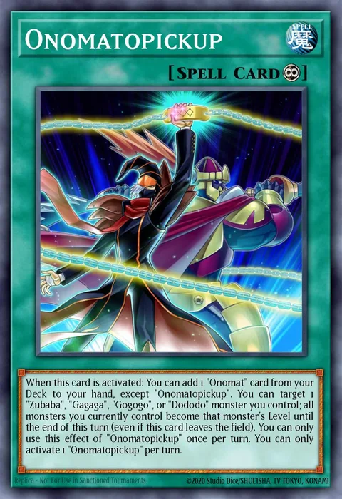 Onomatopickup trading card