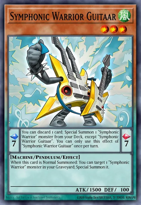 Symphonic Warrior Guitaar trading card