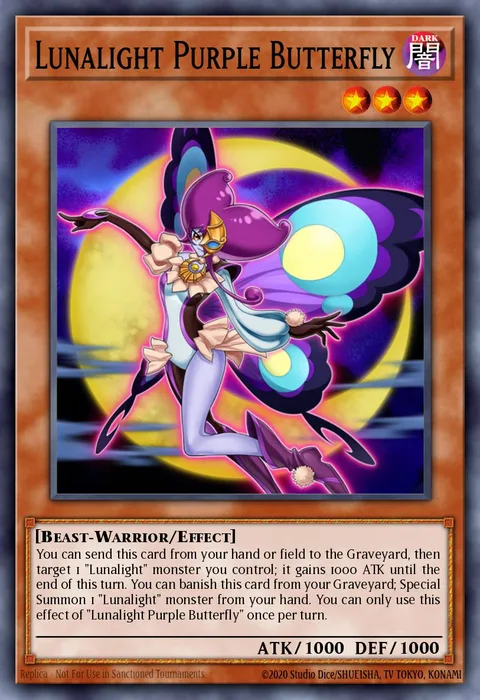 Lunalight Purple Butterfly trading card