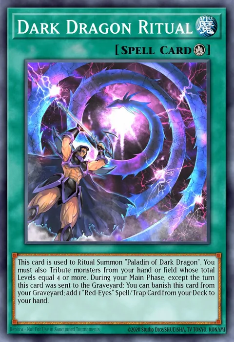 Dark Dragon Ritual trading card