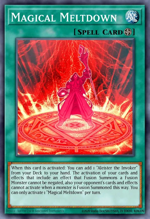Magical Meltdown trading card