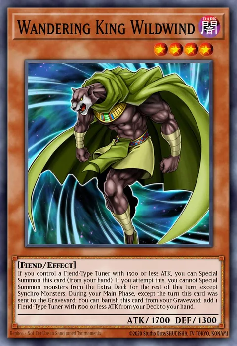 Wandering King Wildwind trading card