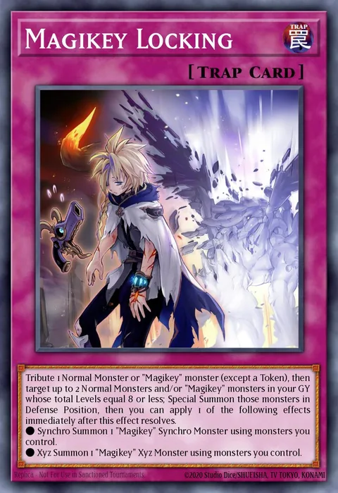 Magikey Locking trading card