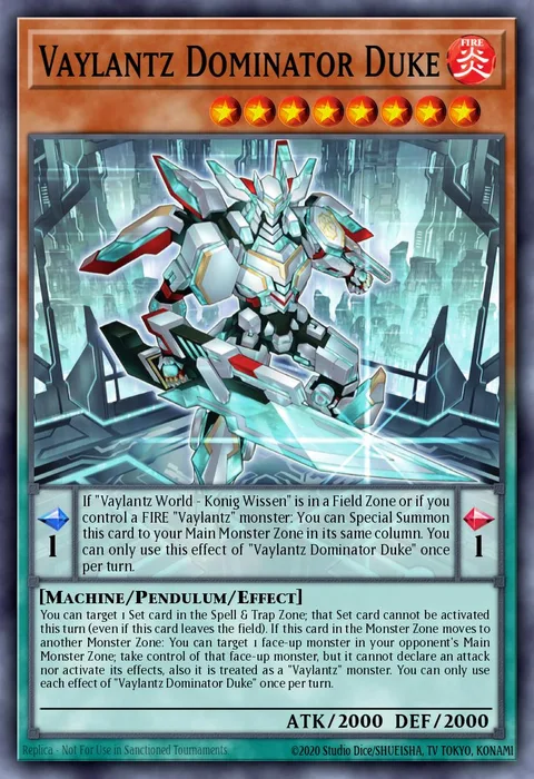 Vaylantz Dominator Duke trading card