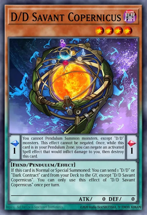D/D Savant Copernicus trading card