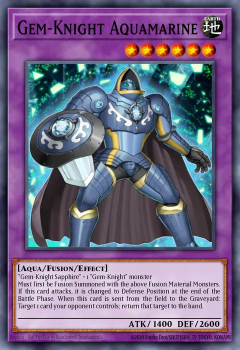 Gem-Knight Aquamarine trading card