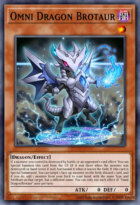 Omni Dragon Brotaur trading card