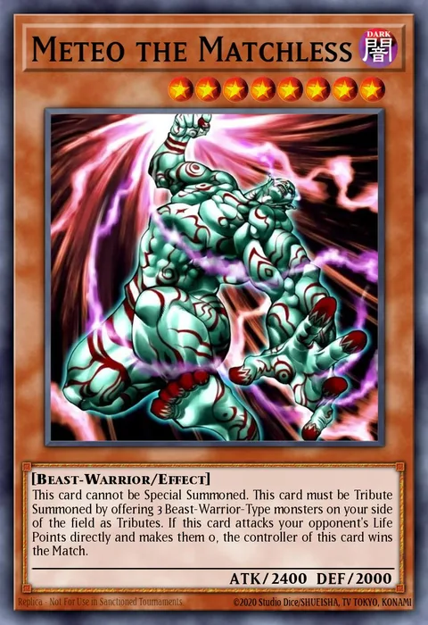 Meteo the Matchless trading card
