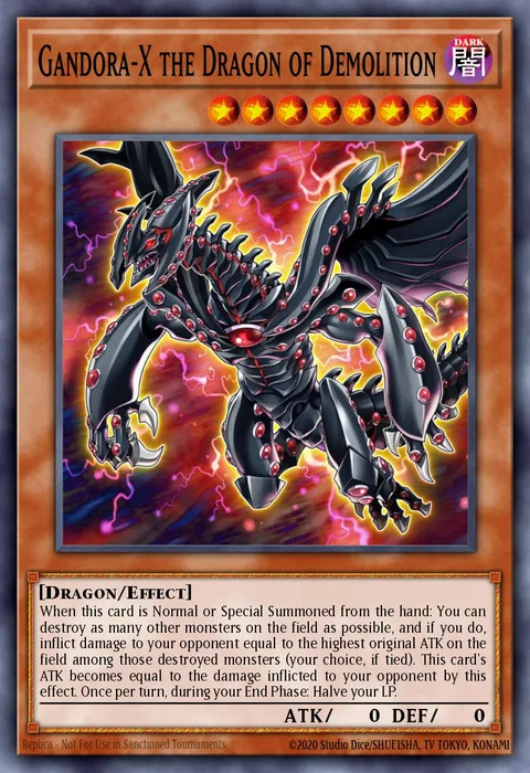 Gandora-X the Dragon of Demolition trading card