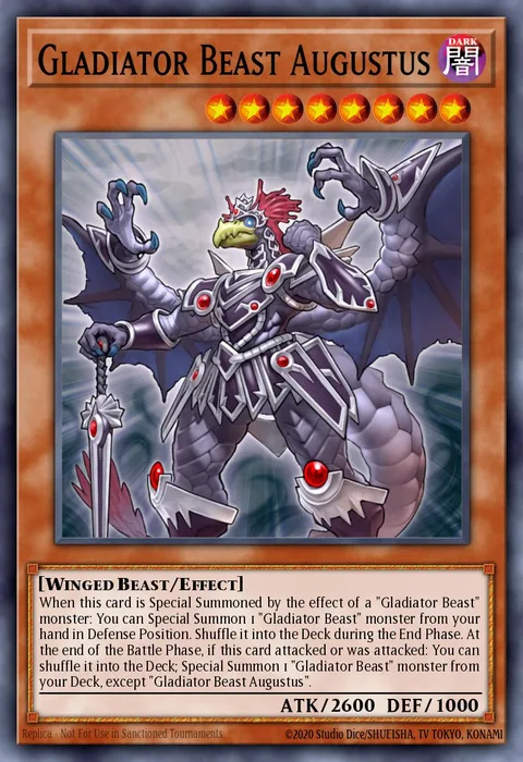 Gladiator Beast Augustus trading card