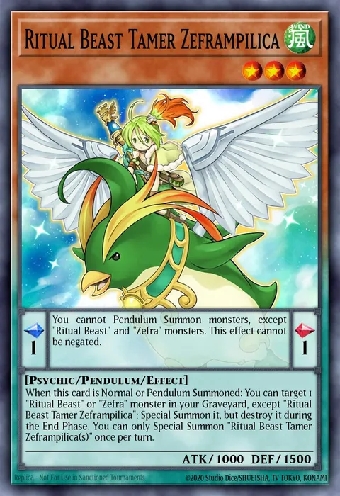 Ritual Beast Tamer Zeframpilica trading card