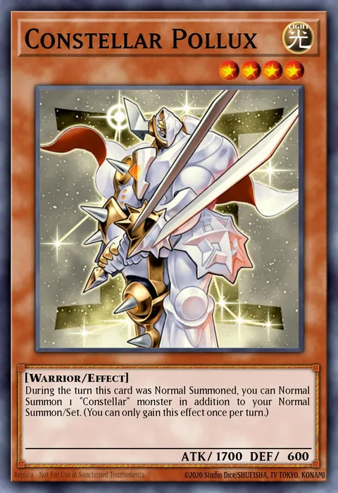 Constellar Pollux trading card