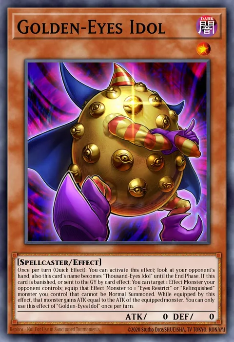Golden-Eyes Idol trading card