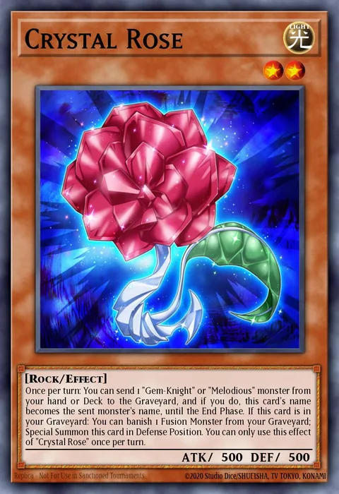 Crystal Rose trading card