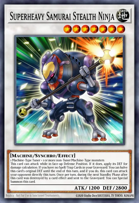 Superheavy Samurai Stealth Ninja trading card