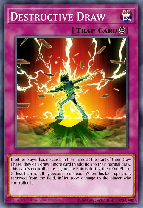 Destructive Draw trading card
