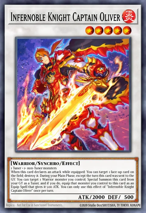 Infernoble Knight Captain Oliver trading card