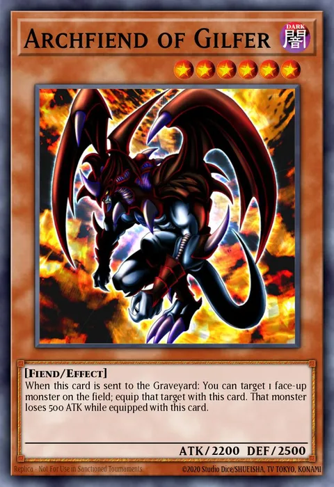 Archfiend of Gilfer trading card