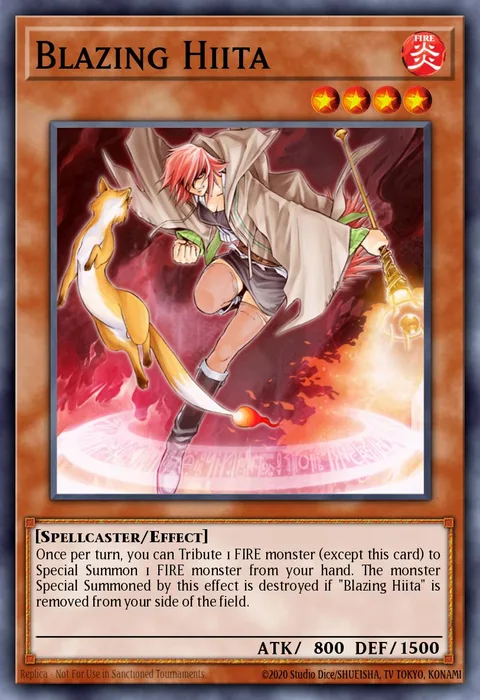 Blazing Hiita trading card