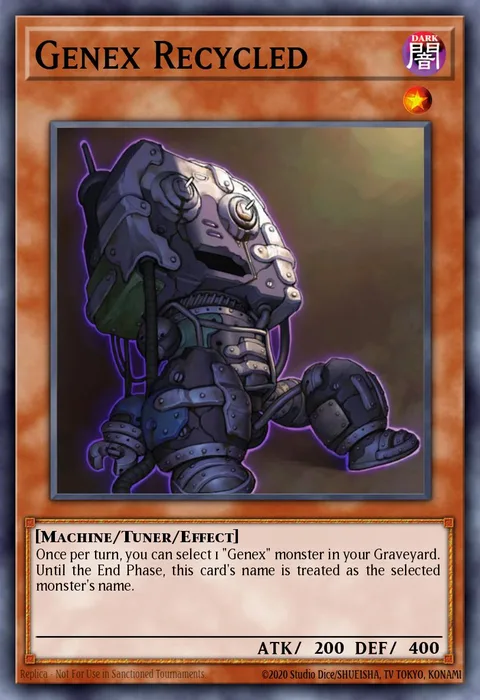 Genex Recycled trading card