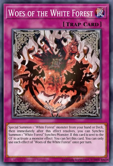 Woes of the White Forest trading card