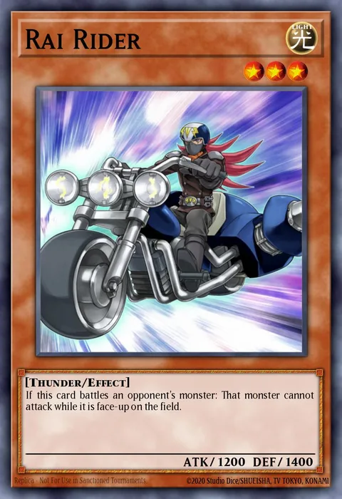 Rai Rider trading card