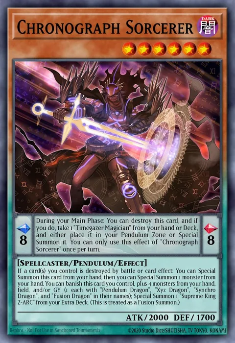 Chronograph Sorcerer trading card