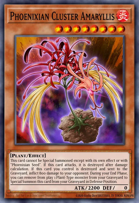 Phoenixian Cluster Amaryllis trading card