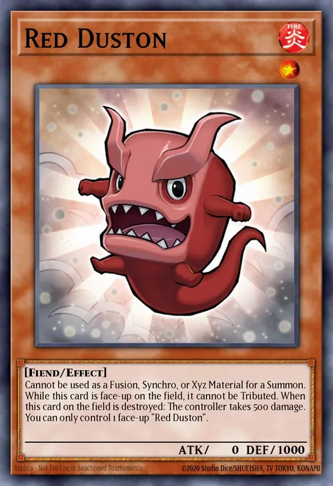 Red Duston trading card