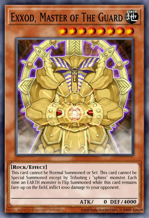 Exxod, Master of The Guard trading card