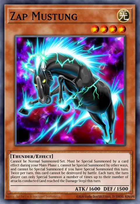 Zap Mustung trading card