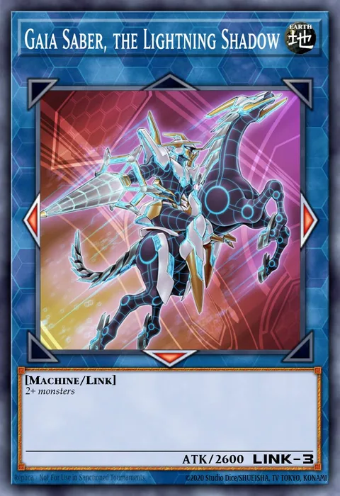 Gaia Saber, the Lightning Shadow trading card