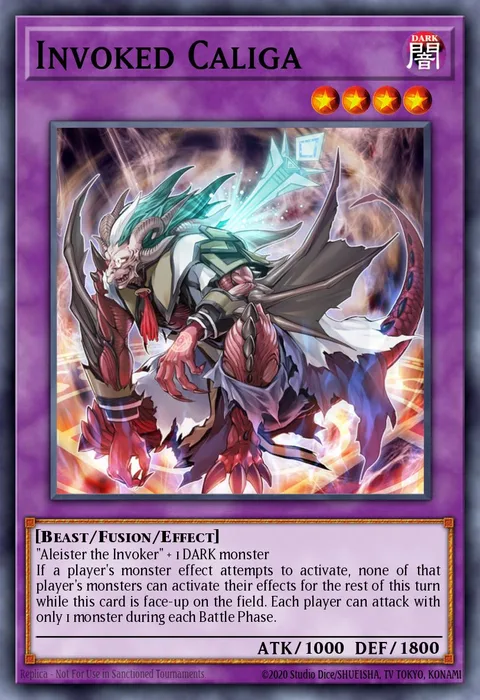 Invoked Caliga trading card