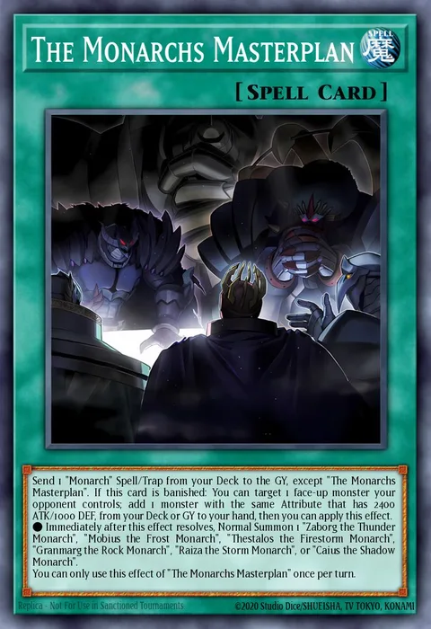 The Monarchs Masterplan trading card