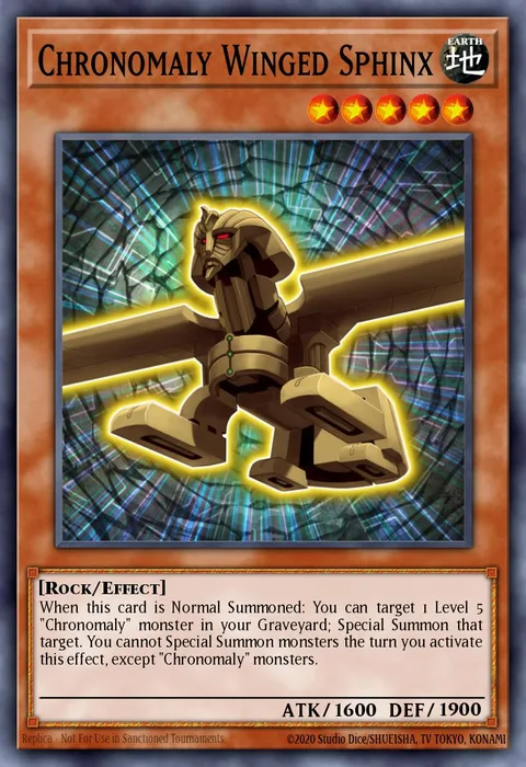 Chronomaly Winged Sphinx trading card