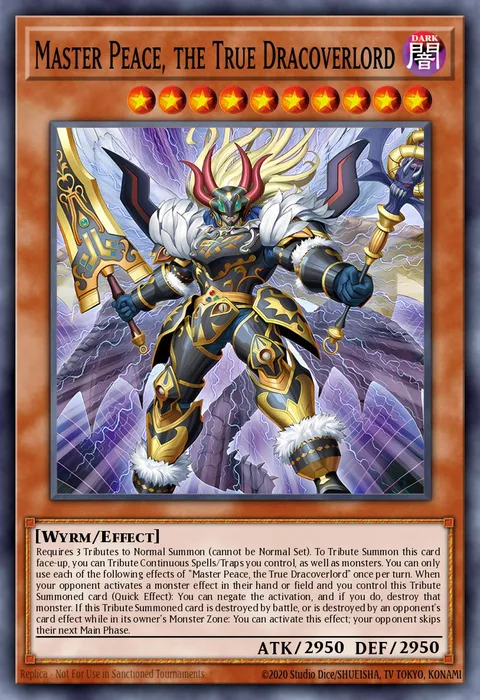 Master Peace, the True Dracoverlord trading card