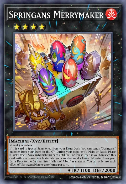 Springans Merrymaker trading card