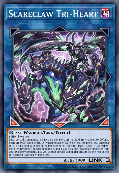 Scareclaw Tri-Heart trading card