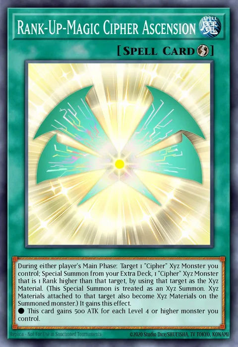 Rank-Up-Magic Cipher Ascension trading card