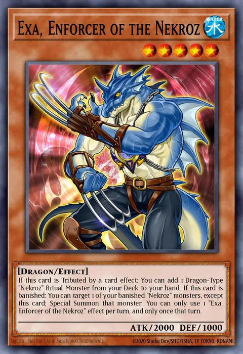 Exa, Enforcer of the Nekroz trading card