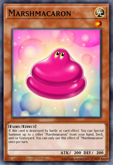 Marshmacaron trading card