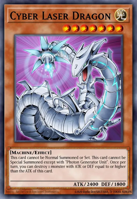 Cyber Laser Dragon trading card