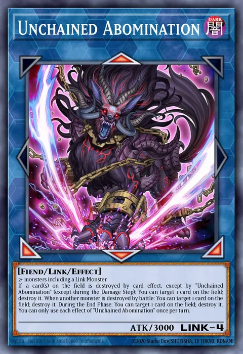 Unchained Abomination trading card