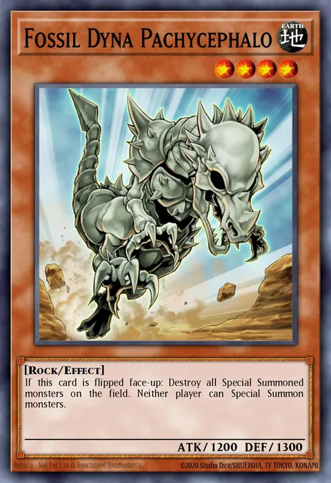 Fossil Dyna Pachycephalo trading card