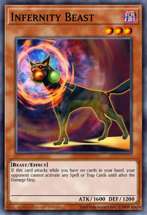 Infernity Beast trading card