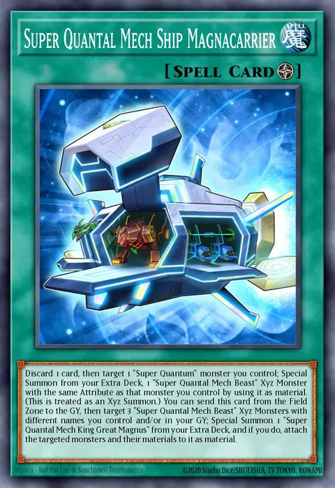 Super Quantal Mech Ship Magnacarrier trading card