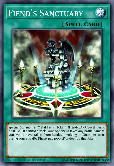 Fiend's Sanctuary trading card