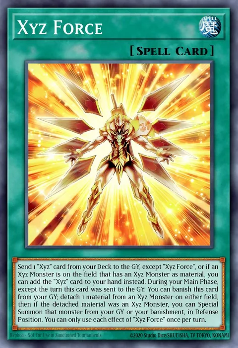 Xyz Force trading card