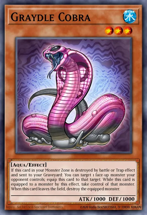 Graydle Cobra trading card