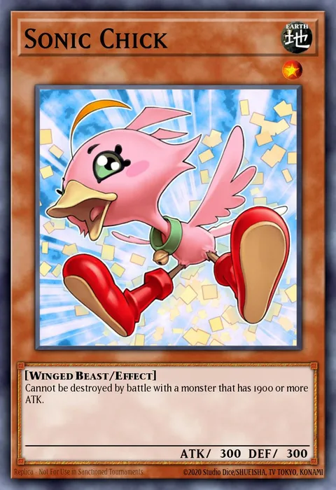 Sonic Chick trading card